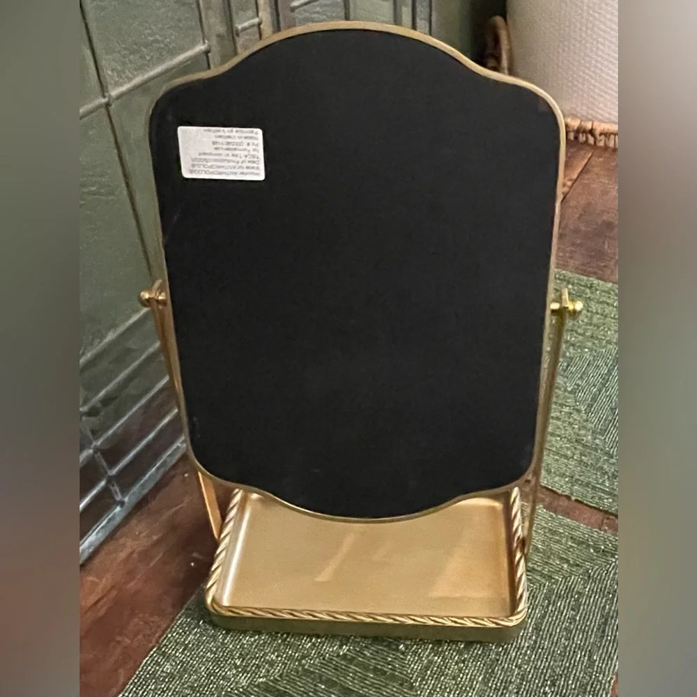 Anthropologie Brodie Twisted Metal Tabletop Vanity Mirror NEW